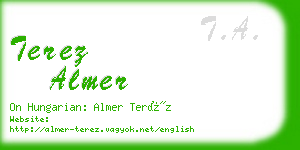 terez almer business card